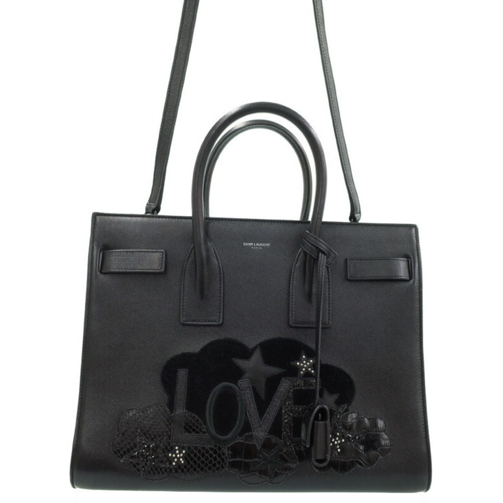 SAINT LAURENT PARIS Sac de Jour Love Patchwork Bag - Picture 1 of 9